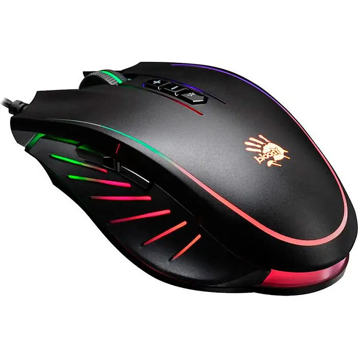 Миша Bloody Q81 Neon X'Glide Curve Black [101377] - фото 2