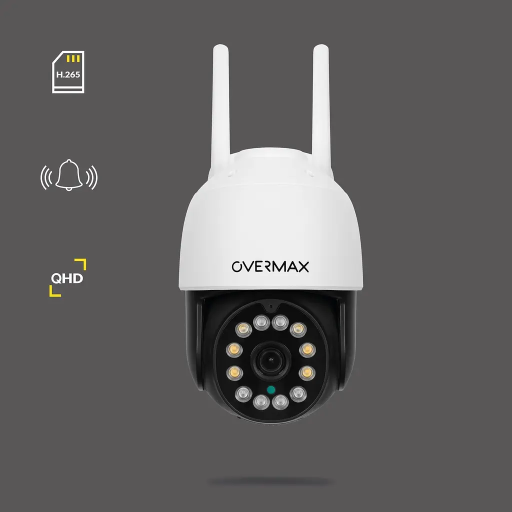 Уличная поворотная IP-камера Overmax Camspot 4.95 Wi-Fi 2.5K White - фото 4