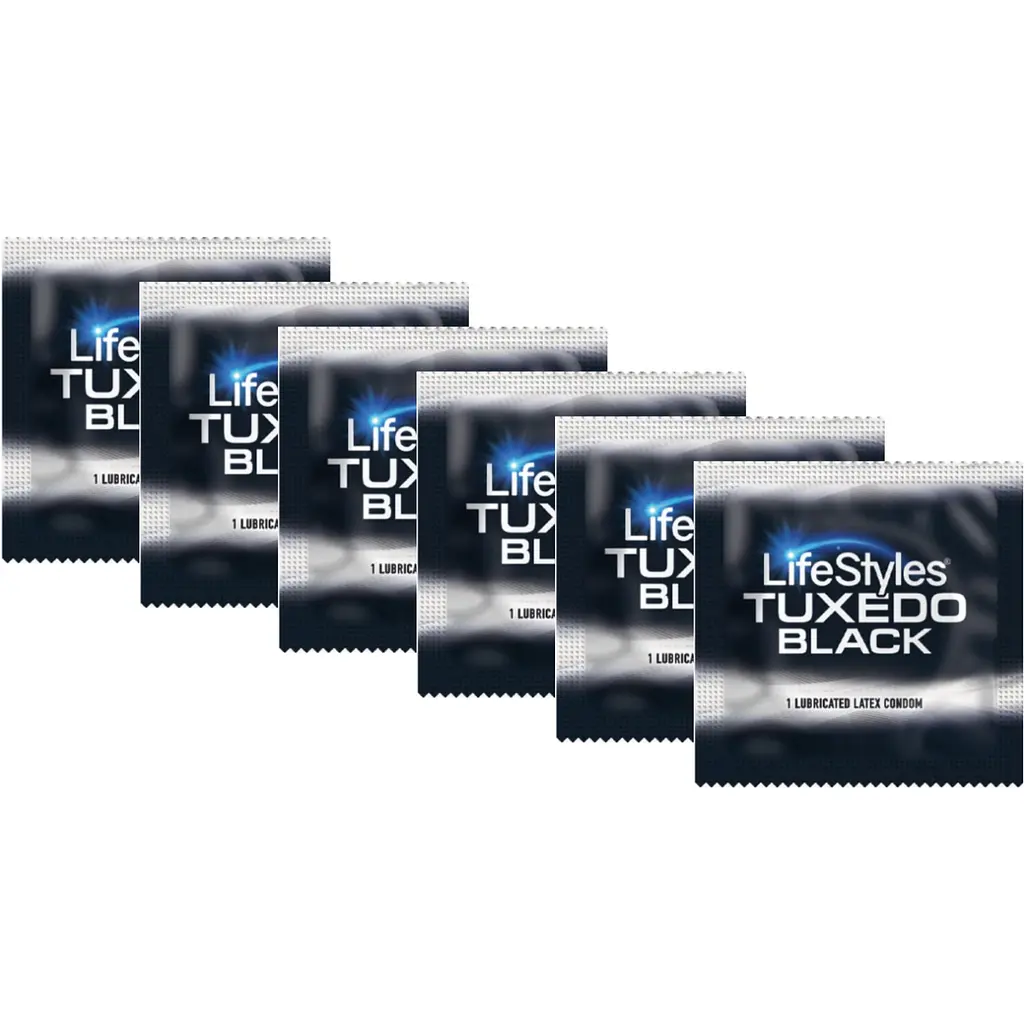 Презервативи LifeStyles Tuxedo чорні 6 шт. (ROZ6400230482) - фото 3