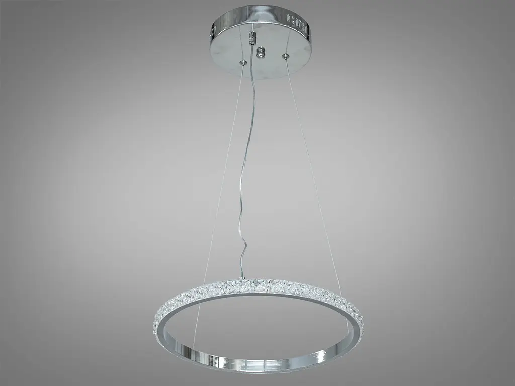 Люстра стельова LED Diasha MD77077-300HR, 22W, діаметр 30 см, сучасний стиль для коридору, вітальні, спальні, офісу - фото 3