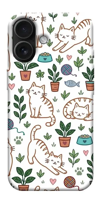 TPU чохол Demsky Cats pattern для Apple iPhone 17 (6.3")