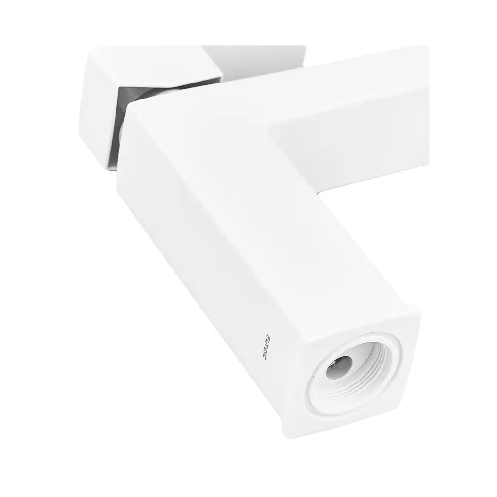 Смеситель для умывальника Plamix Kubus-001 SET white PM0671 Белый - фото 5