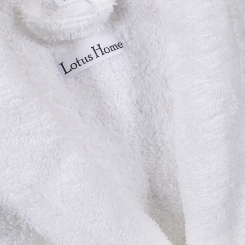 Халат махровый unisex Lotus Home - Basic Soft белый 2XL - фото 7