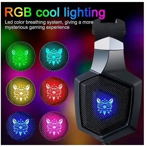 Наушники проводные полноразмерные Onikuma Gaming K8 LED  - фото 4