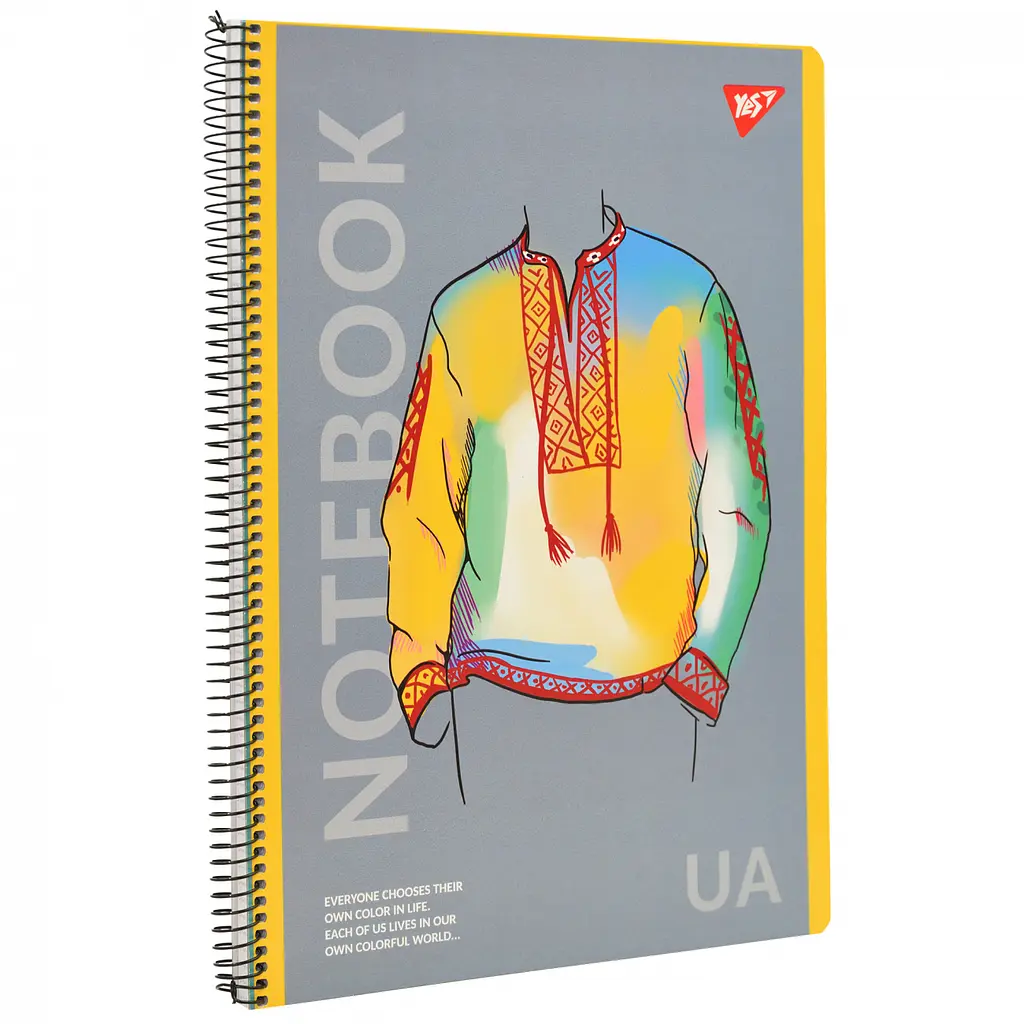 Зошит для записів Yes Notebook А4 UA 80 аркушів клітинка 2 шт. (151977) - фото 2
