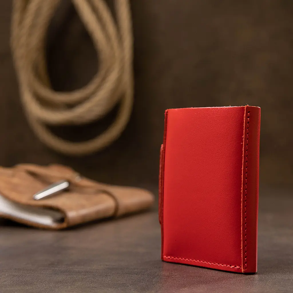 Женское кожаное портмоне Grande Pelle 7.5х10х1.5 см acs0018777 - фото 7