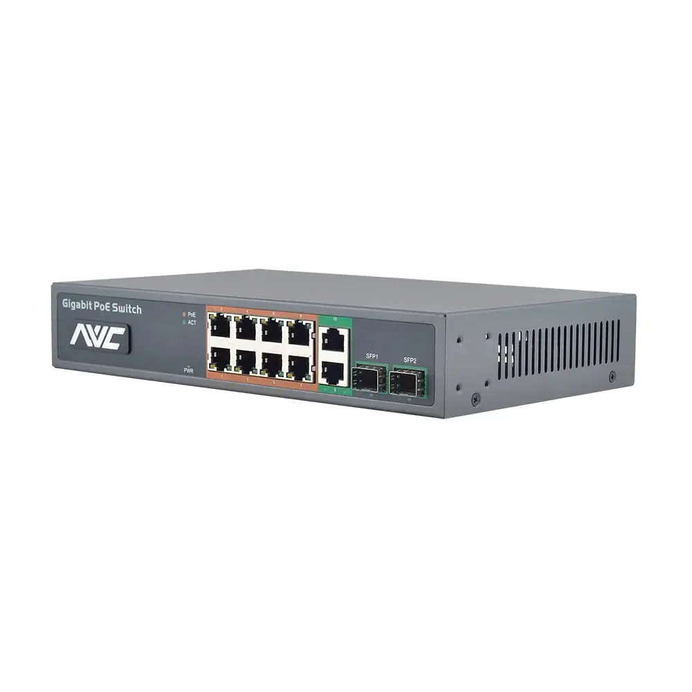 PoE-комутатор 10-портовий NVC-1008GSR (73-00102)