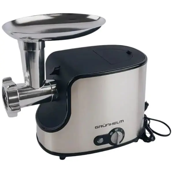Електрична м'ясорубка Grunhelm AMG240SSJ 2400 Вт Сіра - фото 3