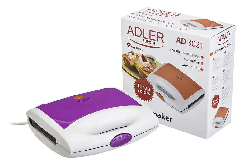 Вафельница Adler AD 3021 violet - фото 4
