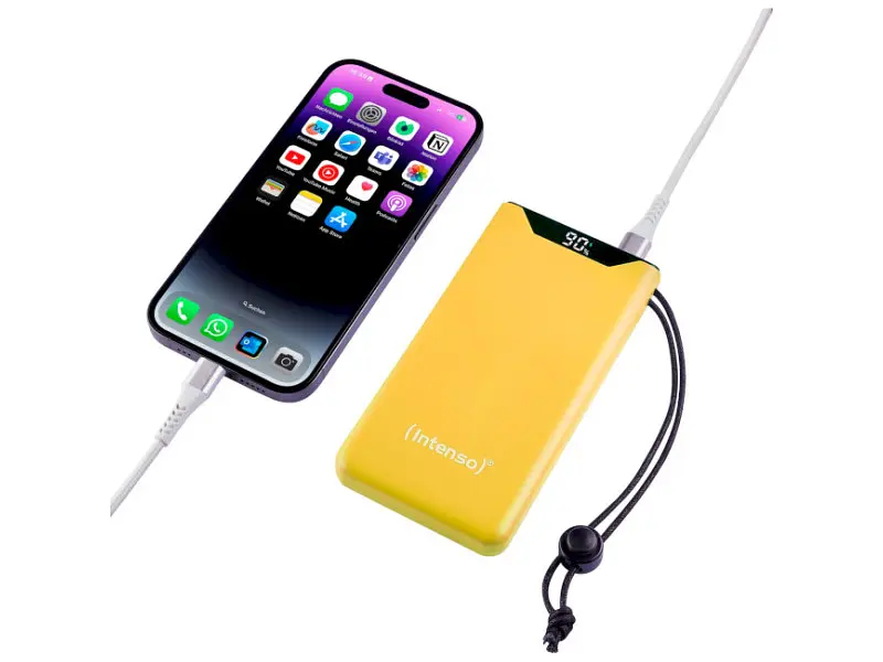 Зовнішній акумулятор (Power Bank) Intenso F10000 10000mAh Yellow (7332039) - фото 4
