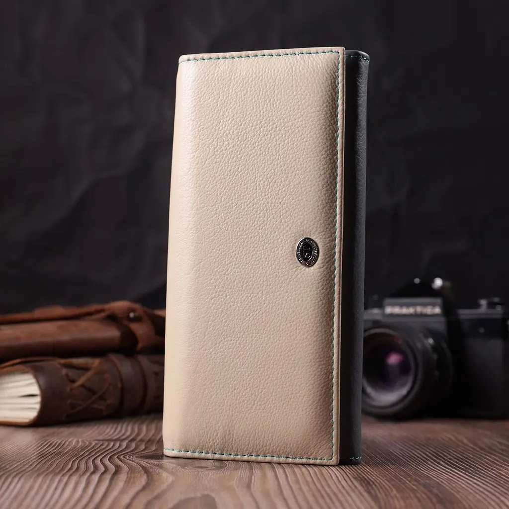 Практичний гаманець для стильних жінок із натуральної шкіри ST Leather 22519 різнокольоровий - фото 8