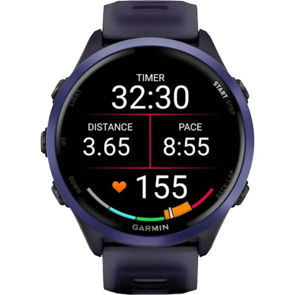 Смарт-годинник Garmin Forerunner 570 47mm Indigo Aluminium with Translucent Imperial Purple/Indigo Band (010-02971-02) [142391] - фото 6