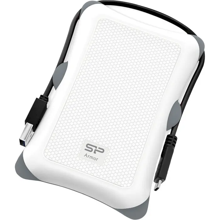 Зовнішній жорсткий диск Silicon Power 1TB Armor A30 White (SP010TBPHDA30S3W) - фото 2