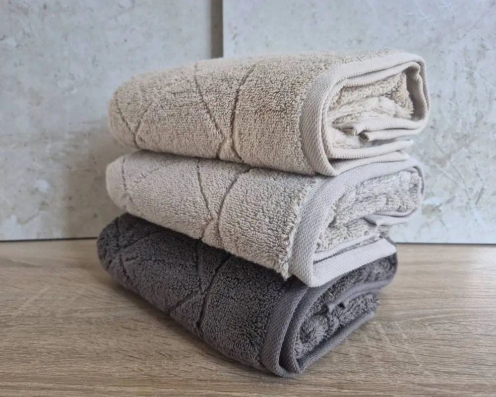 Набір турецьких махрових рушників Cestepe MicroCotton Premium 3 штуки 50x90 Eva 2 щільність 600 г/м2 - фото 5