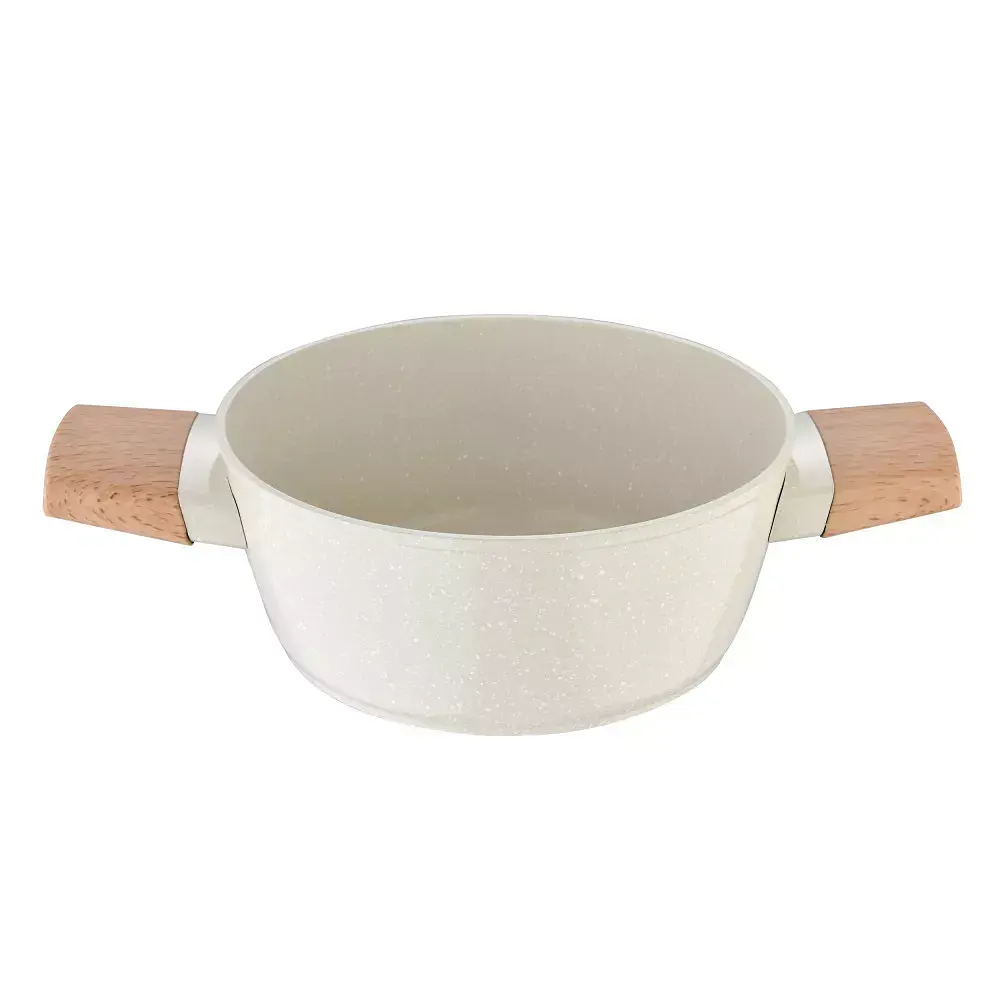 Каструля з кришкою Bergner Naturally 20 см 2.4 л (BG-34745-CR) - фото 2