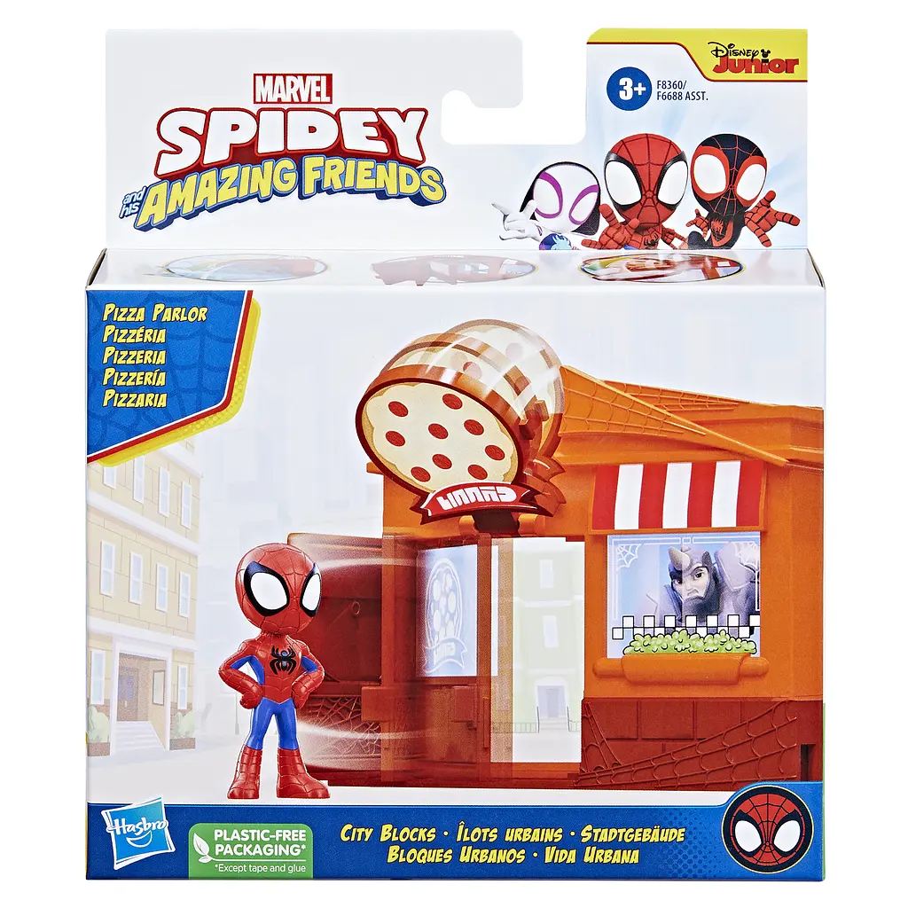 Набір іграшковий Hasbro Spidey and His Amazing Friends City Blocks Pizza Spidey (F6688_F8360) - фото 7