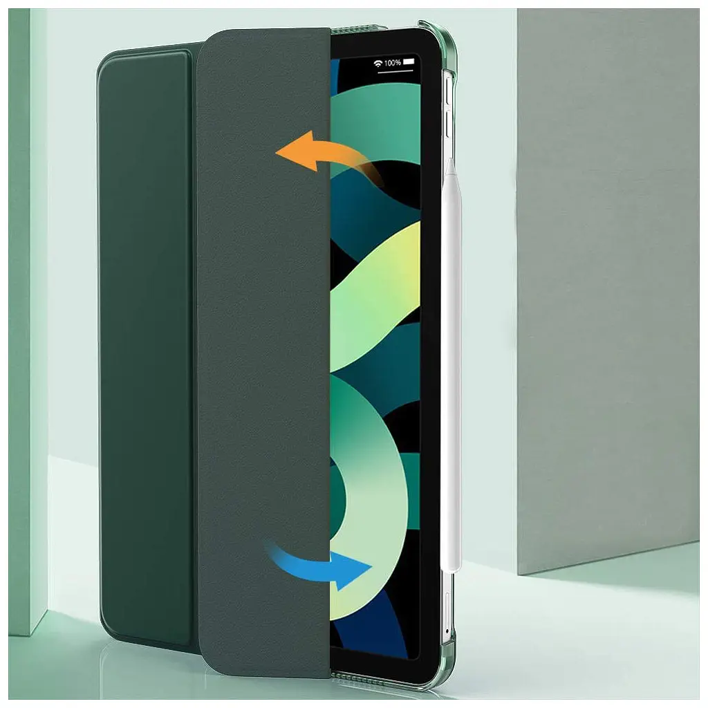 Чохол до планшета BeCover Tri Fold Hard Apple iPad Air 11" M2/M3 (2024/2025) Dark Green (711414) - фото 5