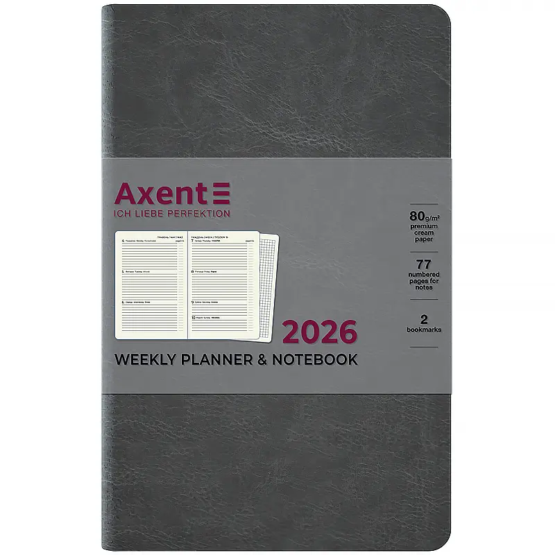 Щотижневик Axent 2026 Partner City Soft 125х195 см сірий (8521-26-06-A) - фото 2