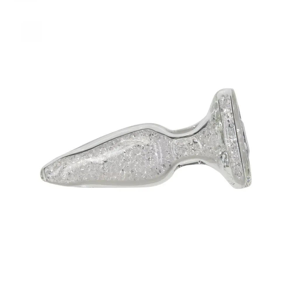 Скляна анальна пробка Pillow Talk - Fancy - Luxurious Glass Anal Plug, 10.1х3 см - фото 2