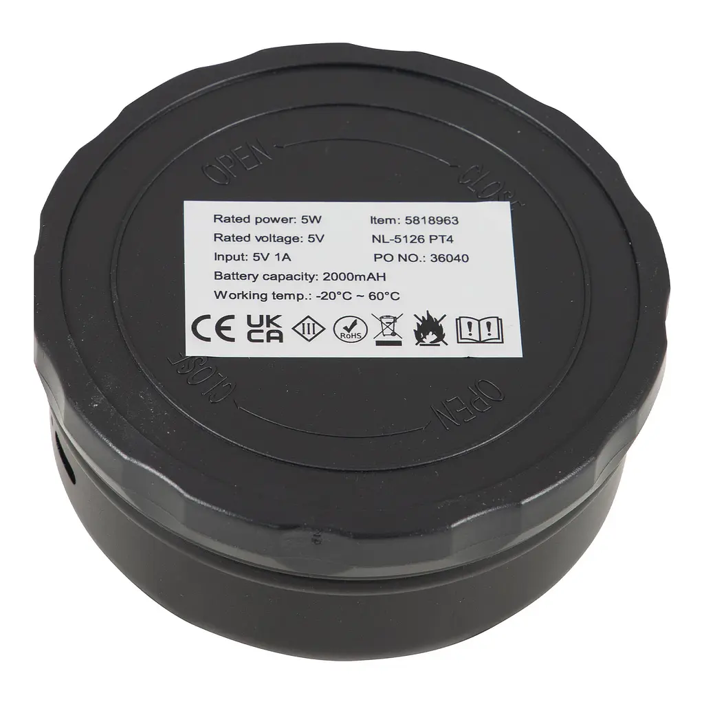Ліхтар кемпінговий Bo-Camp Weirfield Rechargeable 180 Lumen Black - фото 9