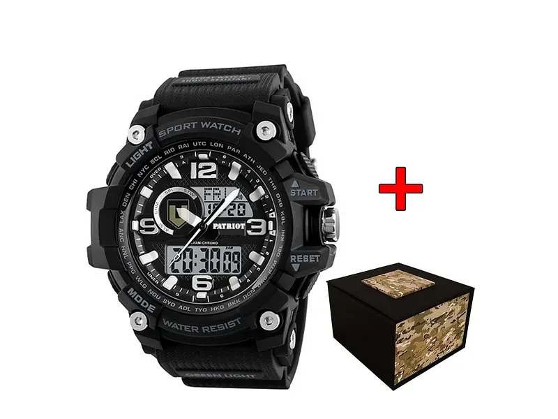 Чоловічий наручний годинник 012BKTRO ТРО Чорні + Коробка. Patriot acs0031000 - фото 2