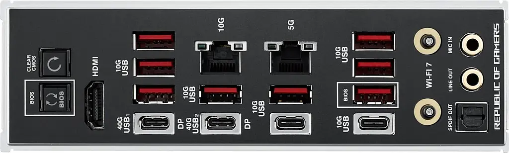 Материнська плата ASUS ROG CROSSHAIR X870E EXTREME (ROG CROSSHAIR X870E EXTREME) (Socket AM5, AMD X870E, E-ATX) - фото 7