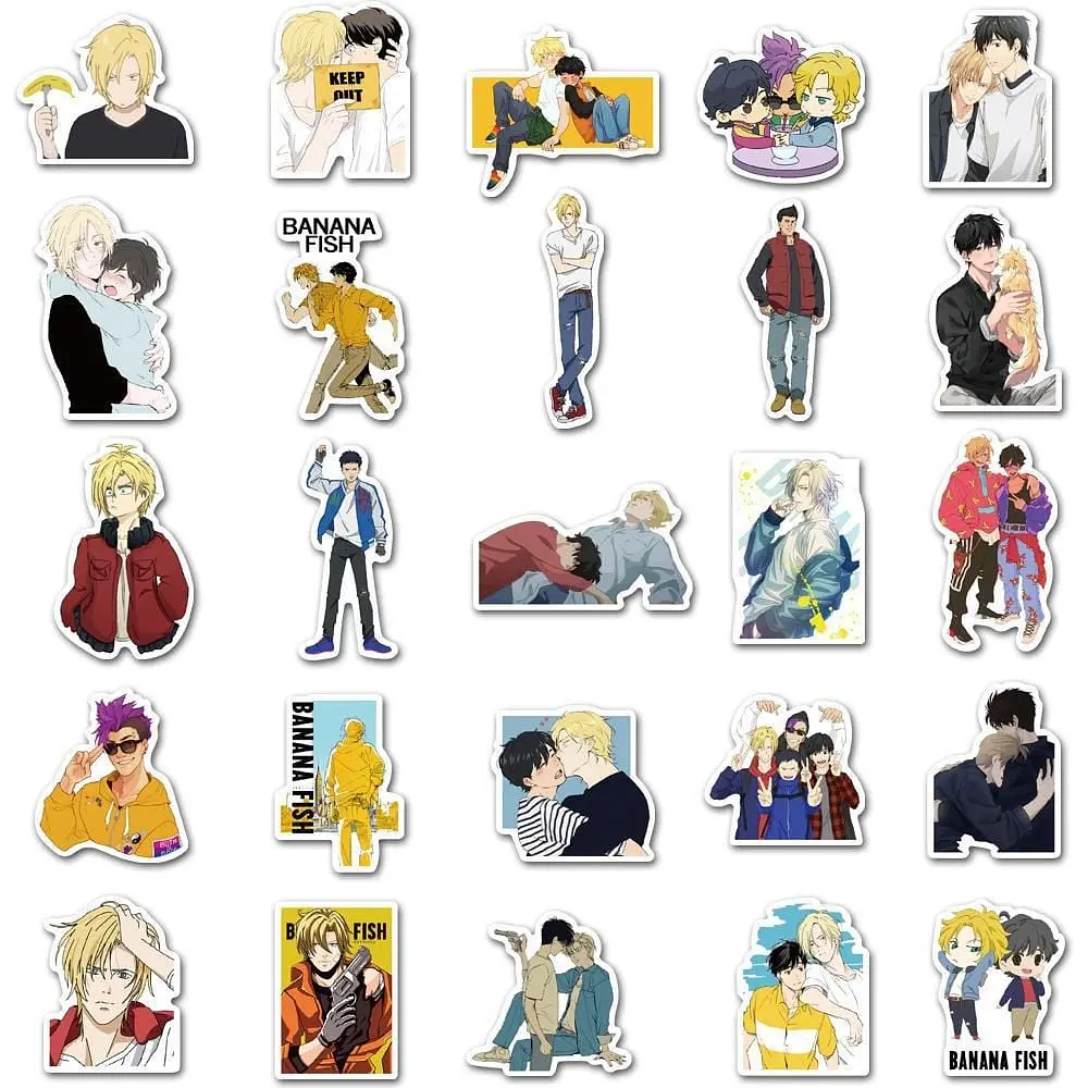 Стикерпак GeekLand Banana Fish 50 штук - фото 2