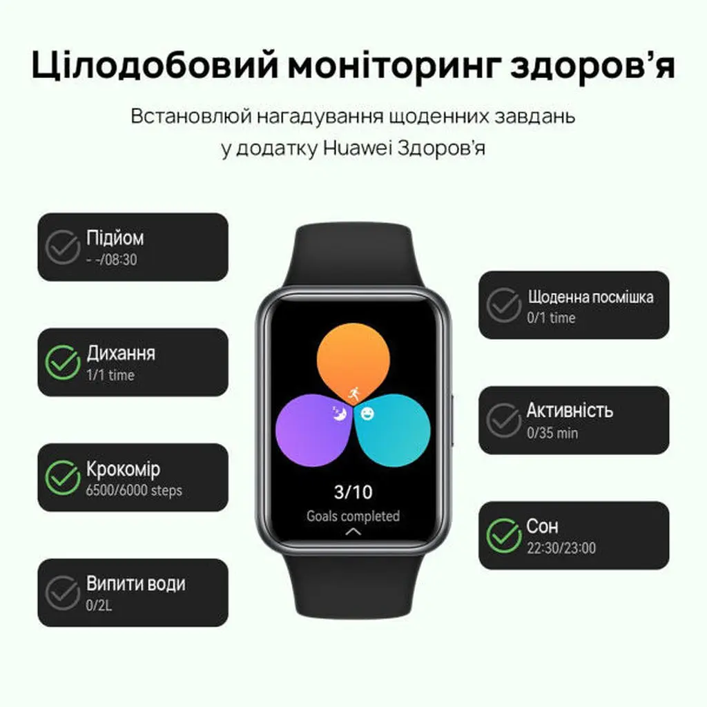 Смарт-часы Huawei Watch Fit 2 Midnight Black (черные) - фото 9