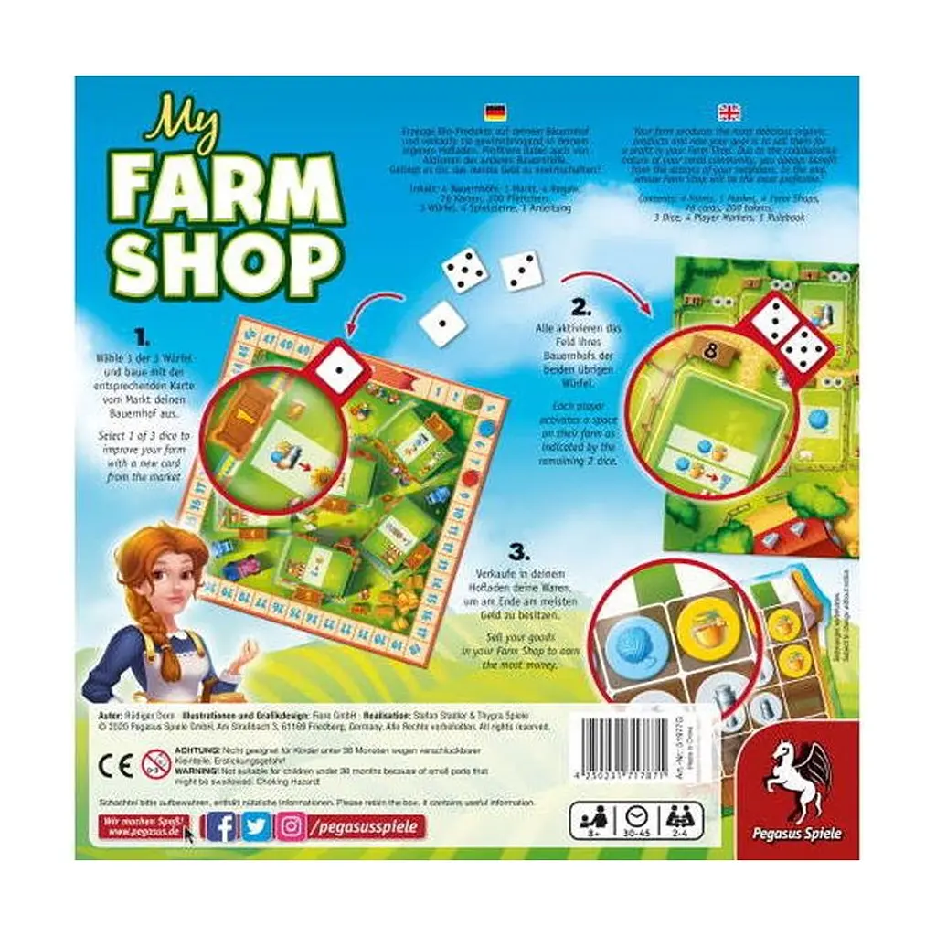 Настільна гра Pegasus Spiele Моя фермерська крамниця (My Farm Shop) англійська (PS094) - фото 5