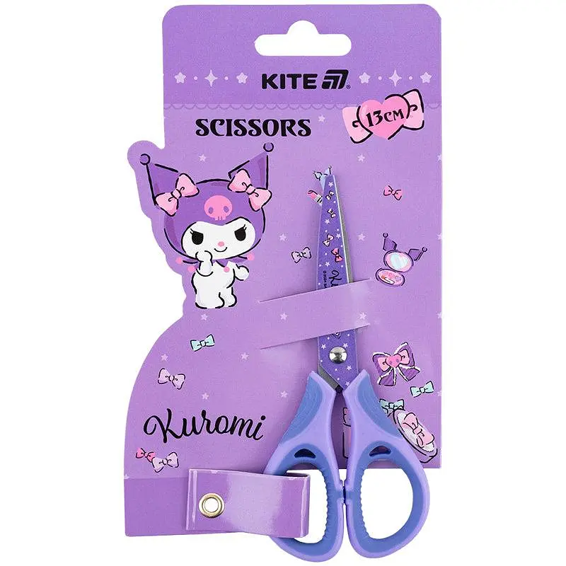 Ножиці дит. Kite HK25-148 Kuromi 13см гумові вставки
