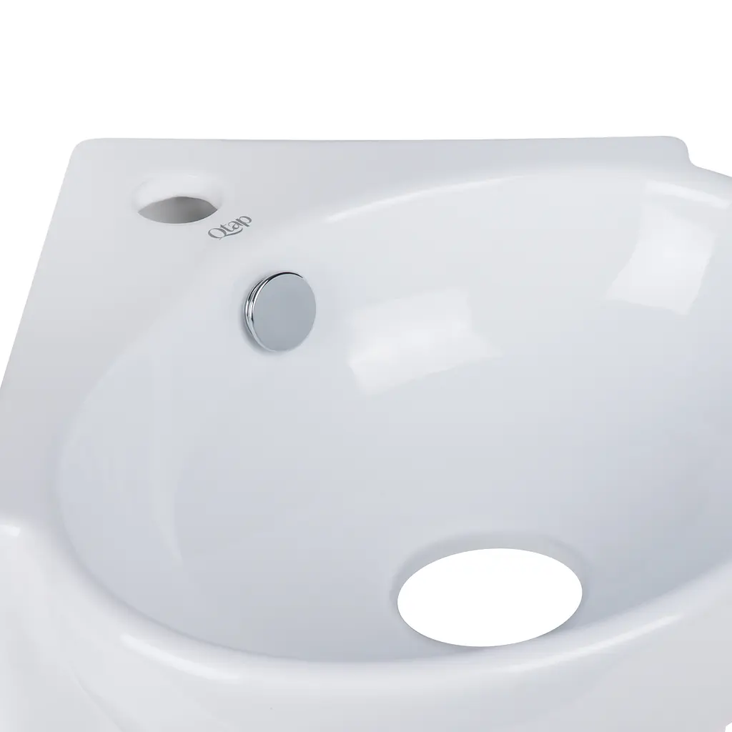 Умивальник Qtap Leo 390x365x130 White QT11115010WN, Білий - фото 4