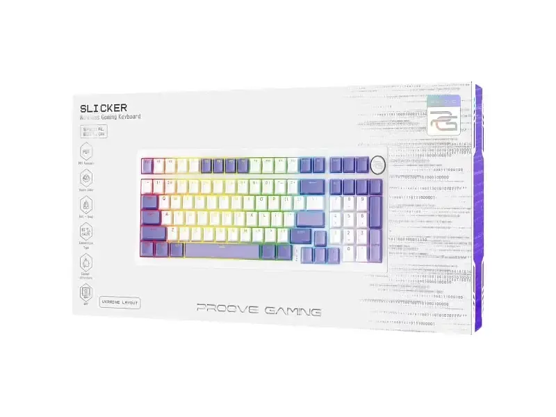 Клавіатура Proove Gaming Slicker Special Edition White/Purple (WKSLSE022416) - фото 7