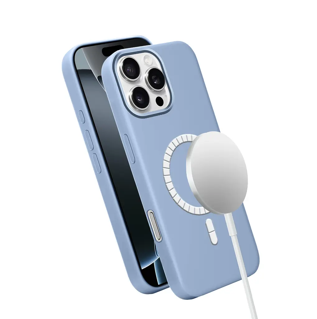 Чохол MAKE Apple iPhone 16 Pro Max Silicone Solo Sky Blue - фото 2
