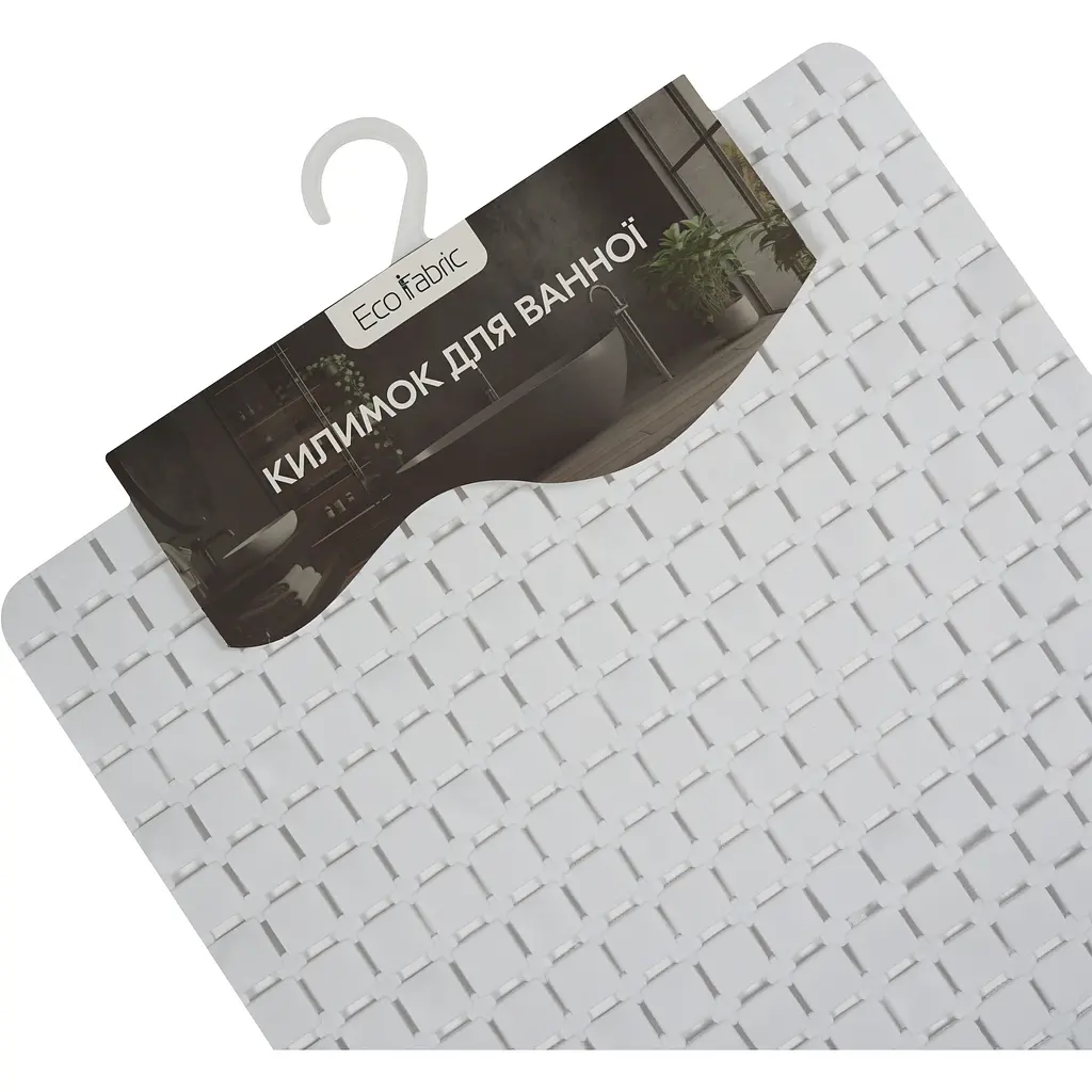 Килимок для ванної Eco Fabric Мозаїка 69х38 см білий (6938-002) - фото 5