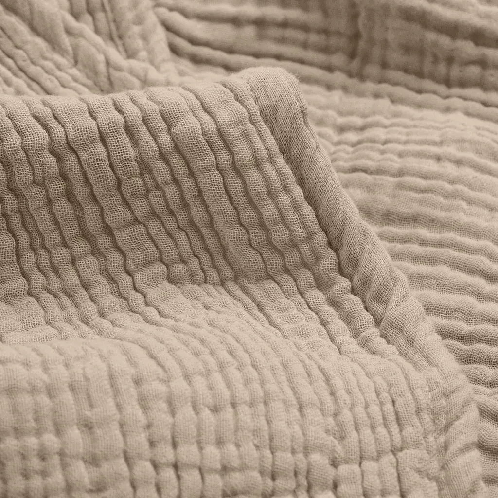 Простирадло на резинці муслін Cosas Beige 200х200х20 см (050Muslin_Beige_200x200x20) - фото 8