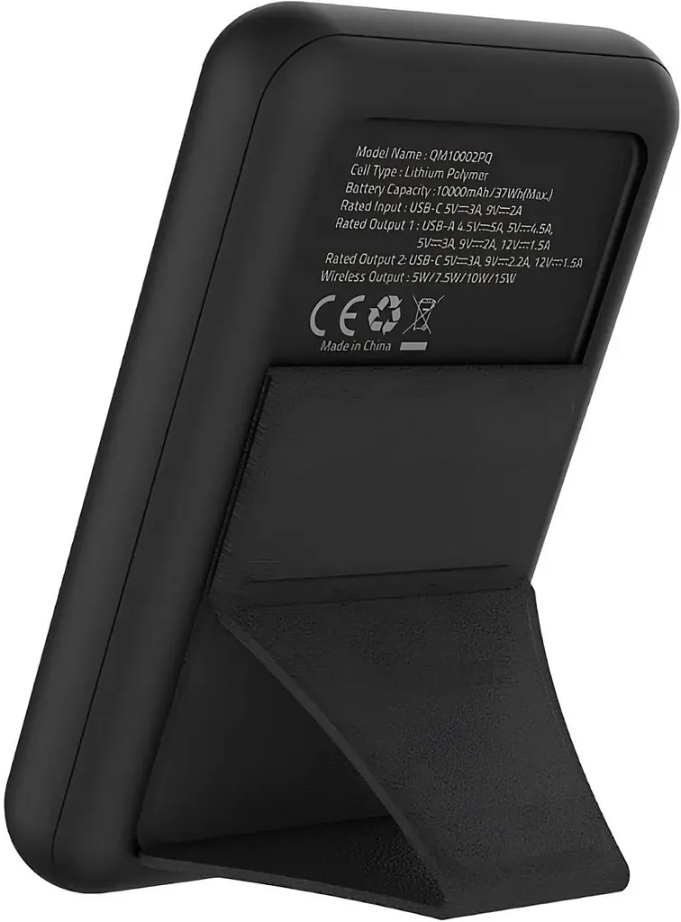 Універсальна мобільна батарея Energizer Magnetic Wireless 10000mAh 22.5W PD USB-A USB-C In/Out Black (QM10002PQ) - фото 7