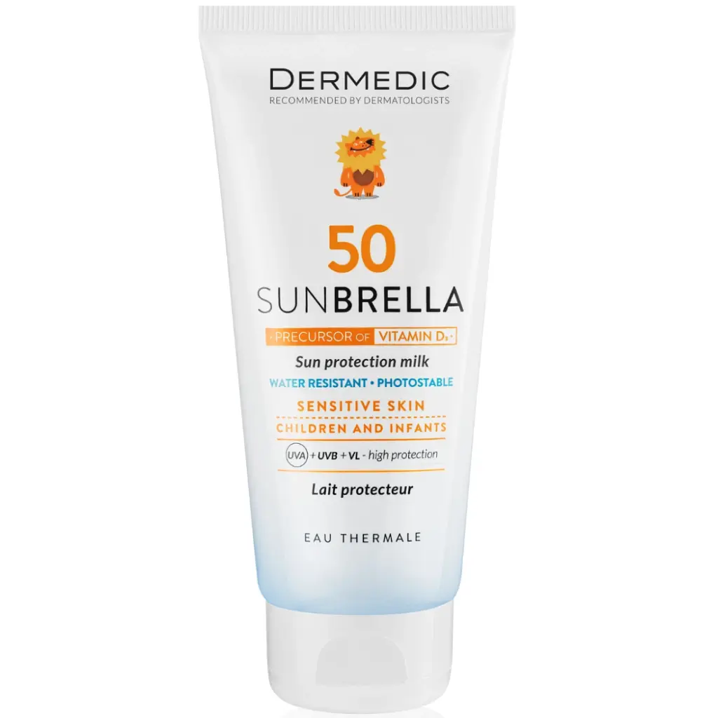 Засіб від засмаги Dermedic Sunbrella Baby Сонцезахисне молочко для дітей SPF50 100 мл (5901643170592)