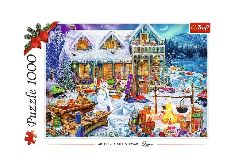 Пазл "Зимовий час" 1000 елементів 10948 Trefl XMAS, в коробці (5900511109481) - фото 3