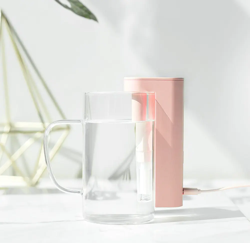 Портативний зволожувач Xiaomi Sothing Geometry 260 ml Pink DSHJ-H-002 - фото 3