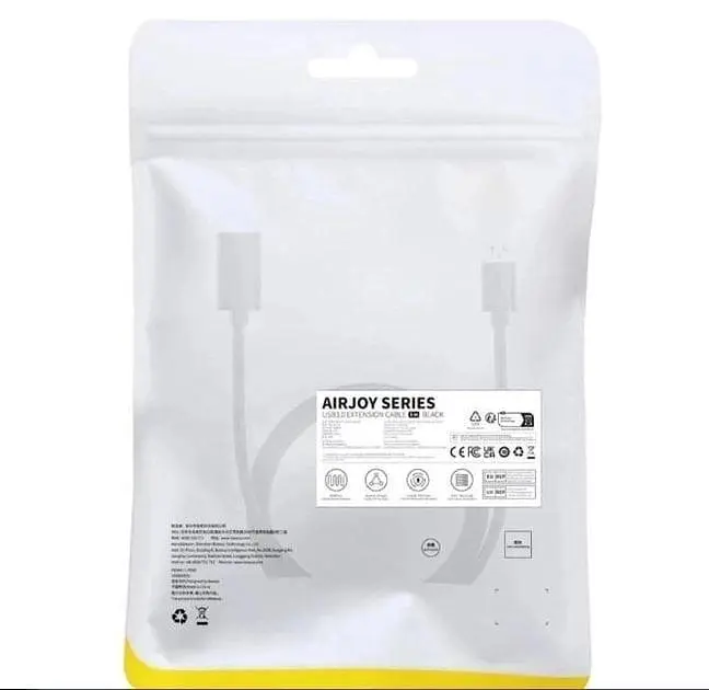 Подовжувач Usb адаптер мама тато Baseus AirJoy Series USB male to USB female 50 см - фото 8
