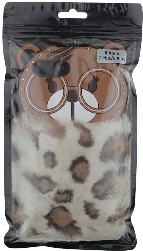 Чохол-накладка TOTO TPU Fluffy Case IPhone 7 Plus /8 Bear Brown - фото 2