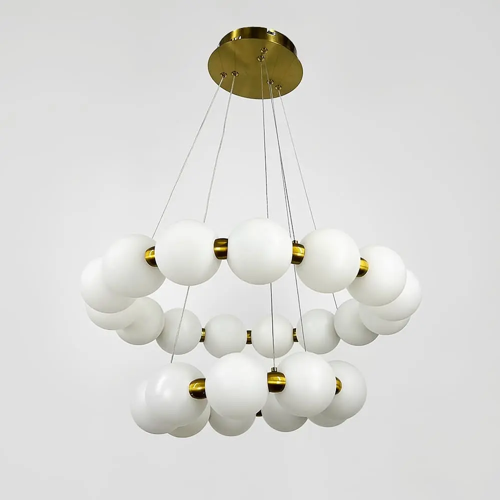 Люстра из серии Mysa Pearl Ø 40+60 см на 3 световых режима | Ст. 77068-600+400 | Line F - фото 2