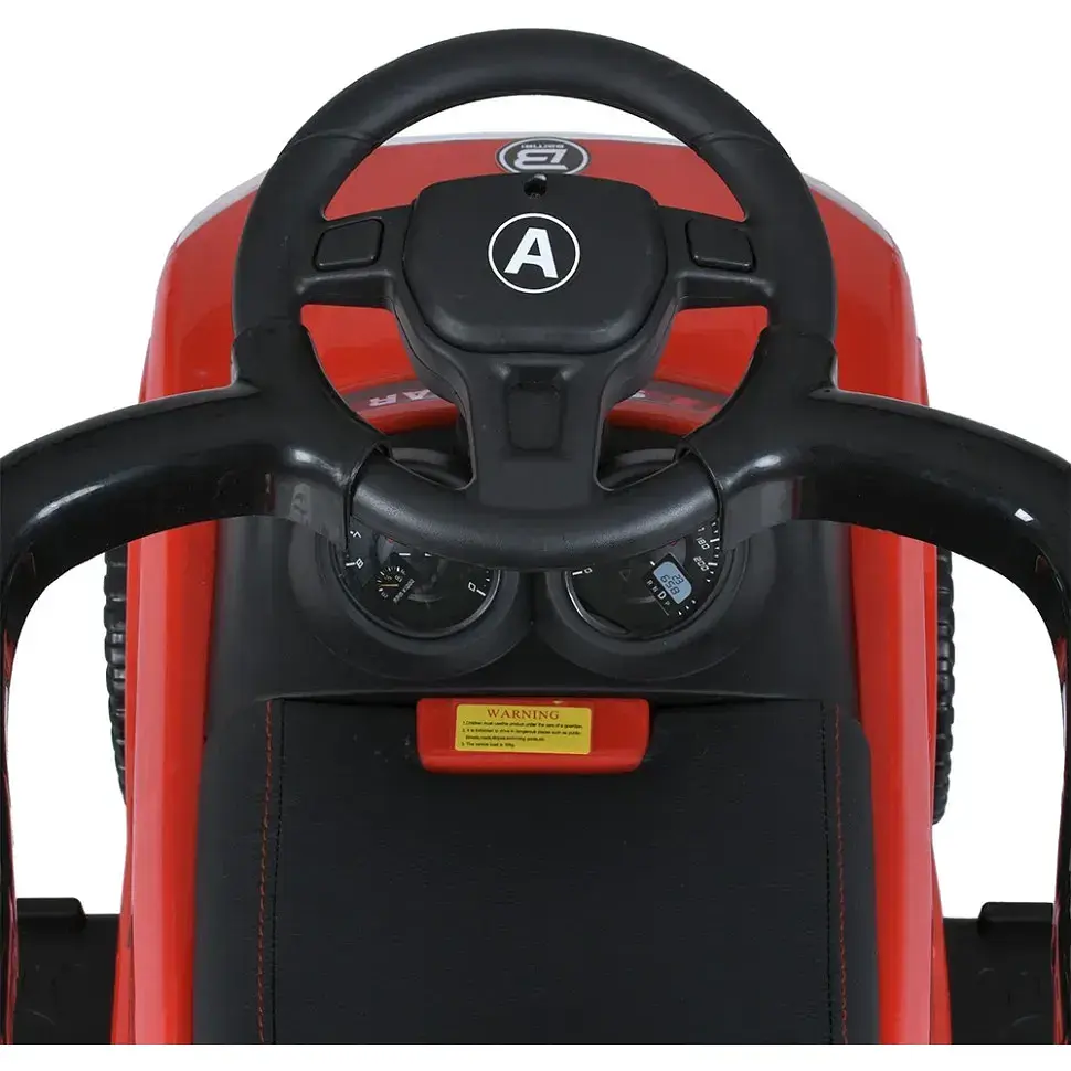Дитяча каталка-толокар Bambi Racer M 5045L-3 з батьківською ручкою червоний - фото 3