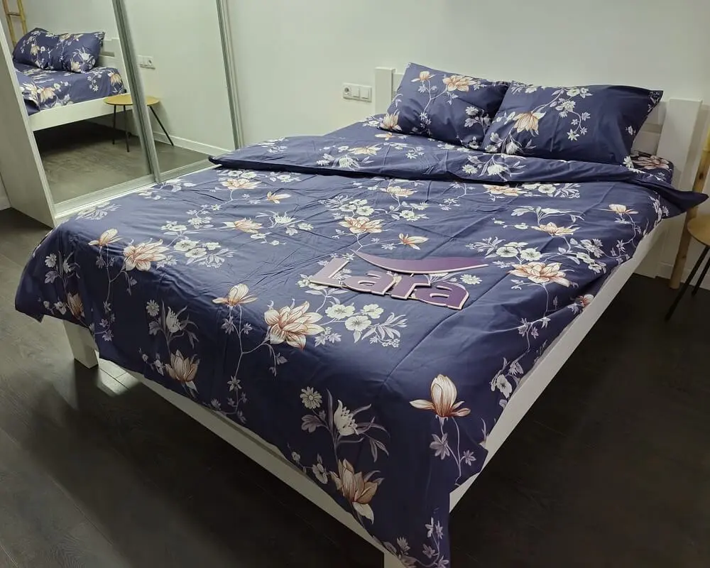 Постільна білизна LARA бязь d11306e євро - фото 2