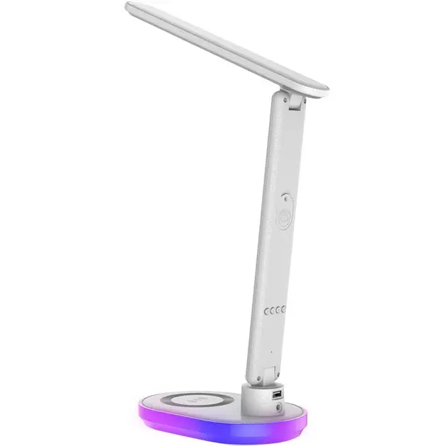 Настільна LED лампа Gelius Transformer 2 GP-LTL004 з бездротовою зарядкою White - фото 3