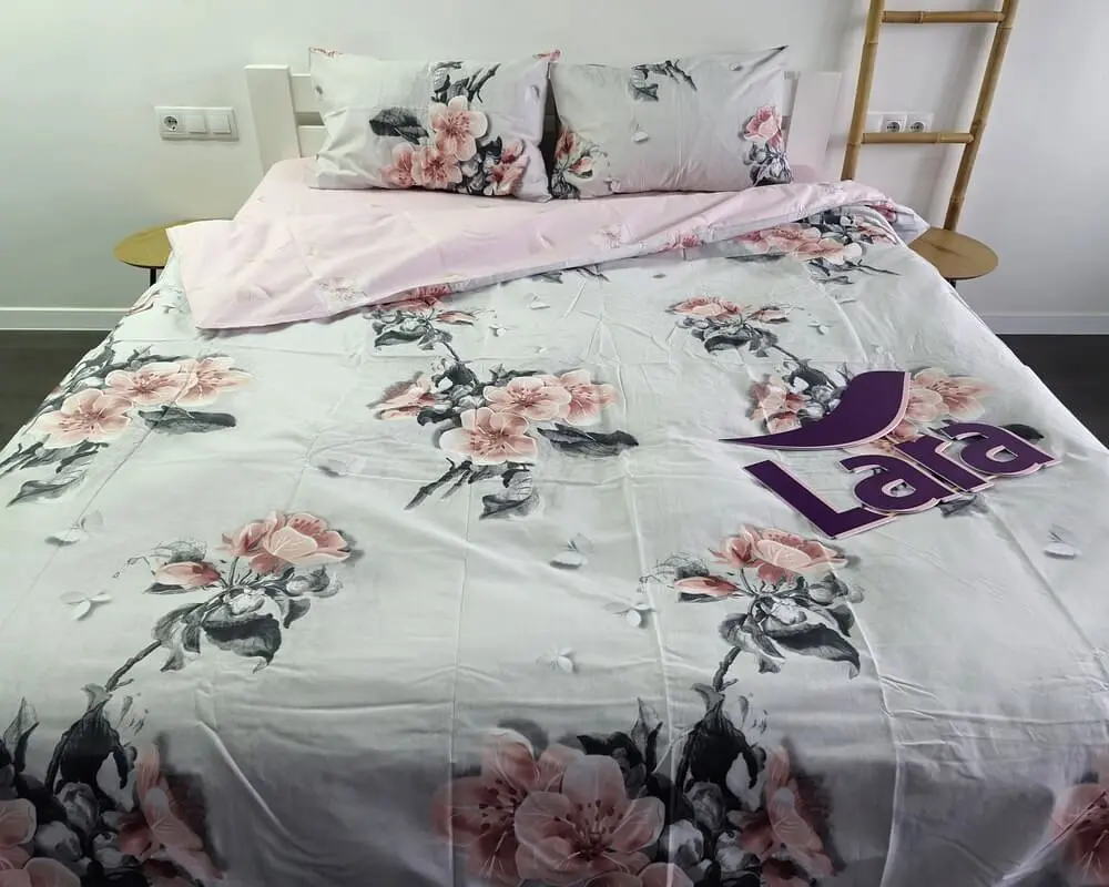 Постільна білизна LARA бязь d11314e євро - фото 5