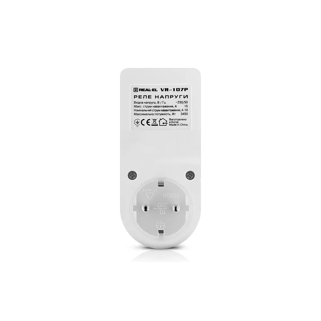 Реле напруги REAL-EL VR-107P, white (EL122300008) - фото 6