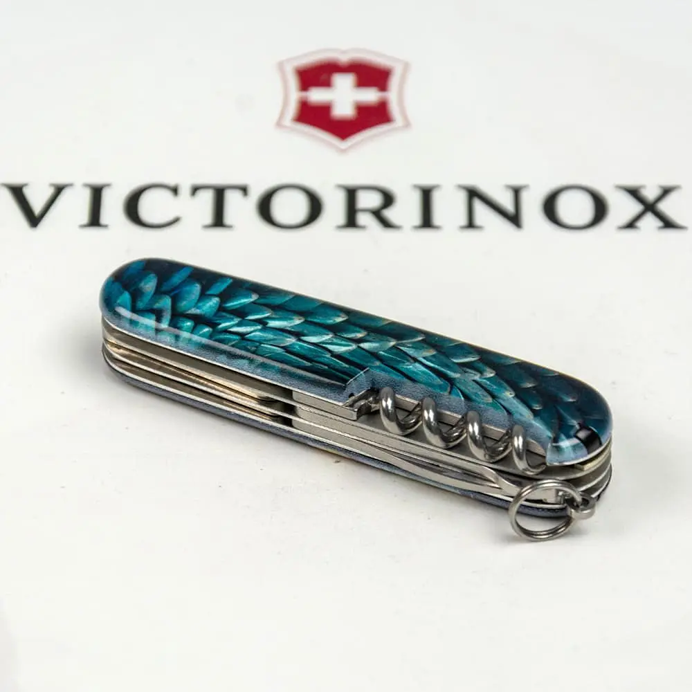 Ніж Victorinox Climber Zodiac 91мм 14функ Лазурний дракон - фото 7