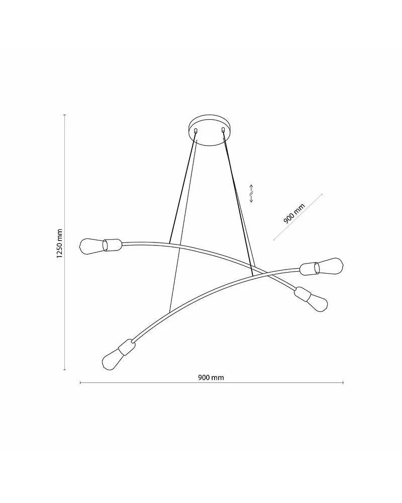 Люстра Tk Lighting 5622 Helix E27 4x15W IP20 - фото 3