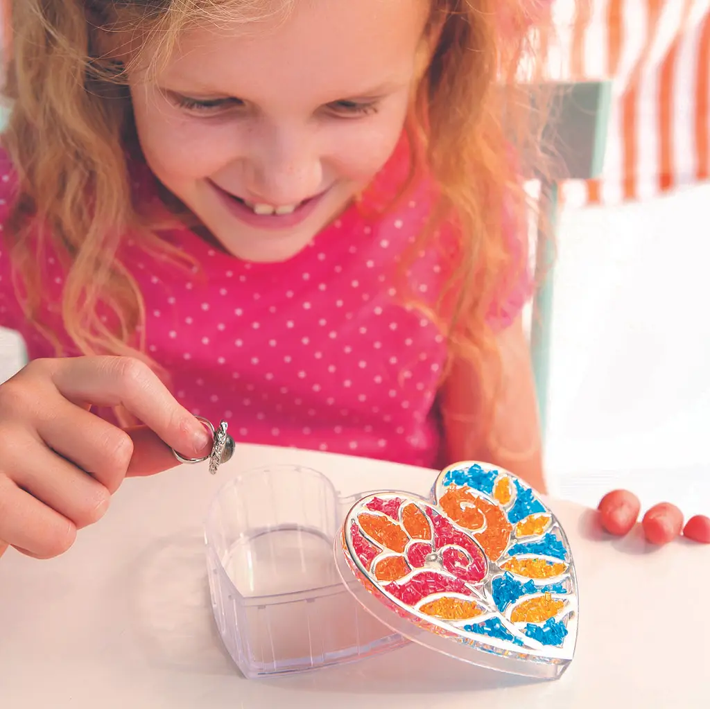 Набор для творчества 4M Little Craft Kits Шкатулка с бисерной мозаикой (00-04768) - фото 4